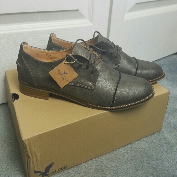 American Eagle Outfitters Shoes - NWT!! American Eagle Grey Oxford Shoes
