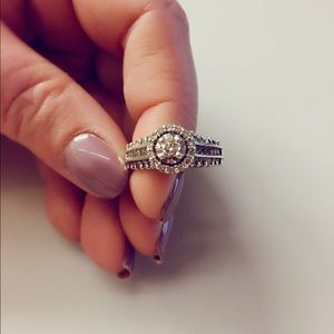 7/8 CTTW Diamond Engagement Ring