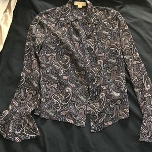 Michael kors paisley blouse
