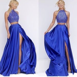 BLUE SHERRI HILL DRESS!!! Style# 11330