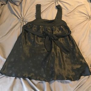 Buckle black flowly top-Size Small