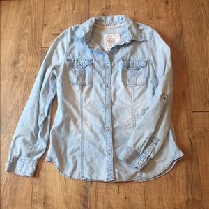 Denim button up