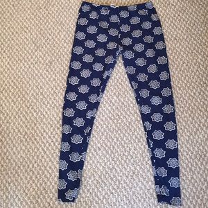 Soft Microsuede-feel Bohemian leggings