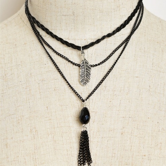 Boho Layered Choker Necklace - Picture 2 of 2