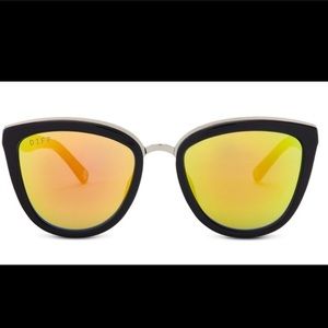 DIFF EYEWEAR ROSE - TWO TONE - GOLD MIRROR LENS