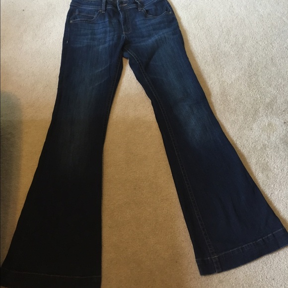 Designer jeans flare leg