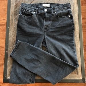 Madewell High Riser Skinny in Faded Black