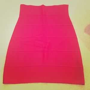 Hot! Red BCBG bandage skirt!!