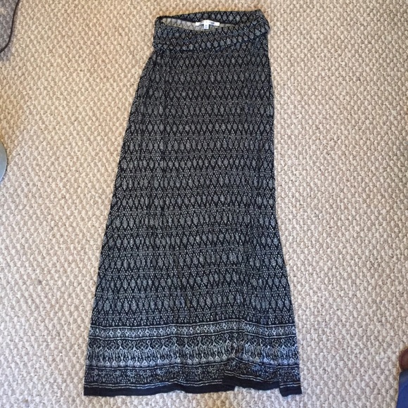 Soft, Roll-top Maxi Skirt