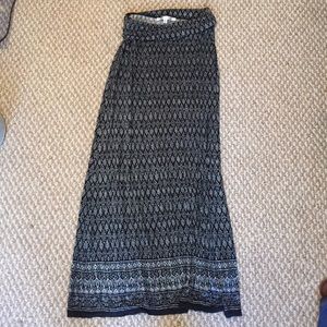 Soft, Roll-top Maxi Skirt