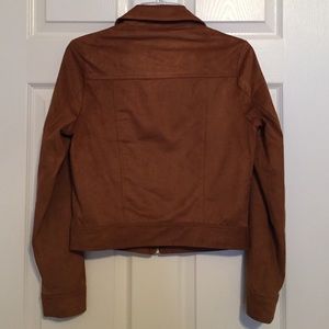 Forever 21 Jackets & Coats - Tan Faux Suede Fringed Jacket, Size Small Forever 21 Jackets & Coats - Tan Faux Suede Fringed Jacket, Size Small