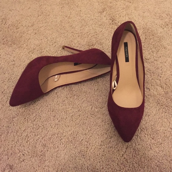 Burgundy heels