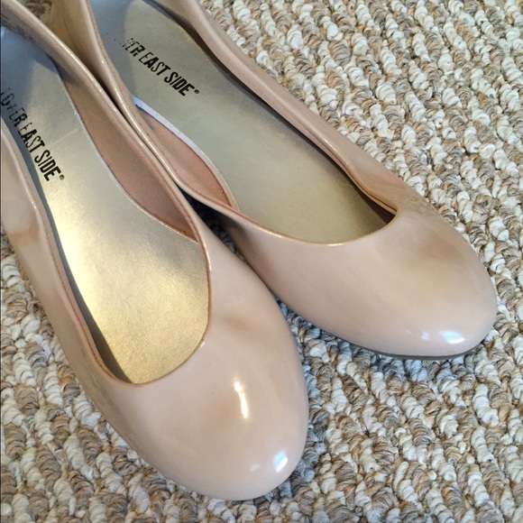 Patent Taupe Flats