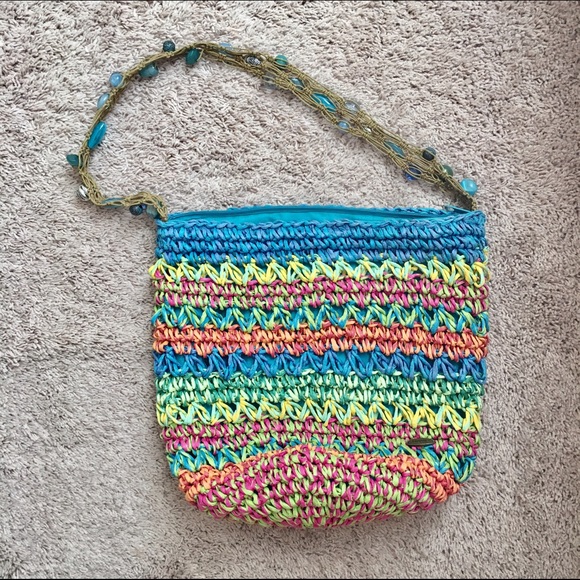 Woven beach tote