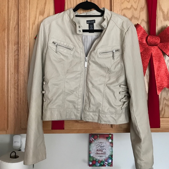 Faux leather jacket