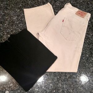 Men's Tan Levi's 501 Button Up 34 X 31.5