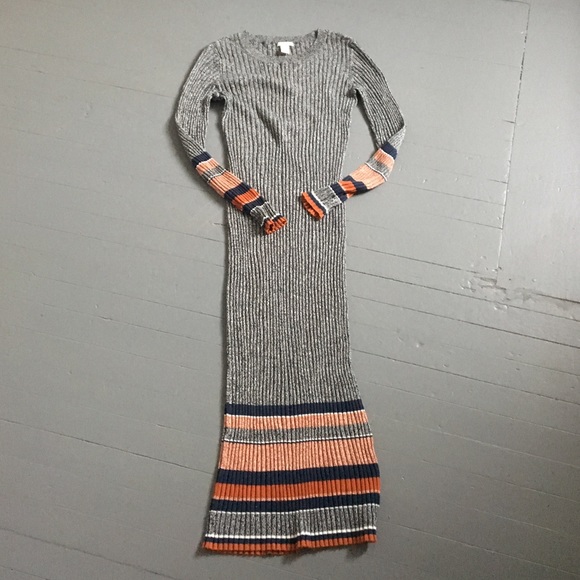 KNIT STRIPE MIDI DRESS - SALE!!!!