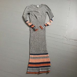 KNIT STRIPE MIDI DRESS - SALE!!!!