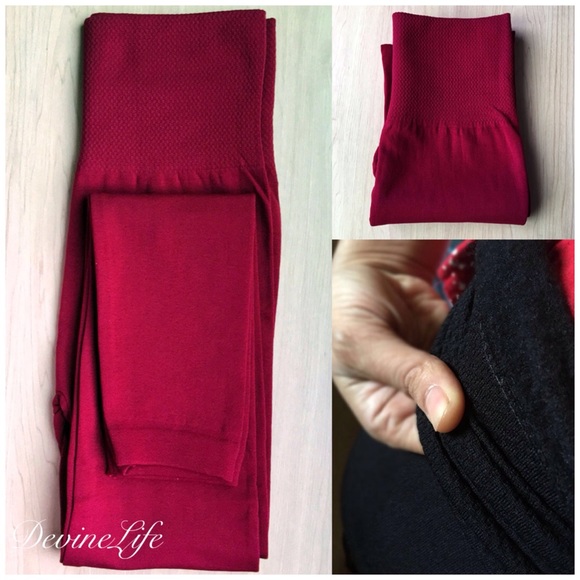 Fleece Leggings Tummy Tuck High Waist - Picture 2 of 3