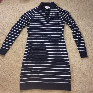 Vineyard Vines Navy and White Sweater Dress