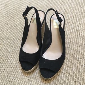Dolce Vita Black Wedges