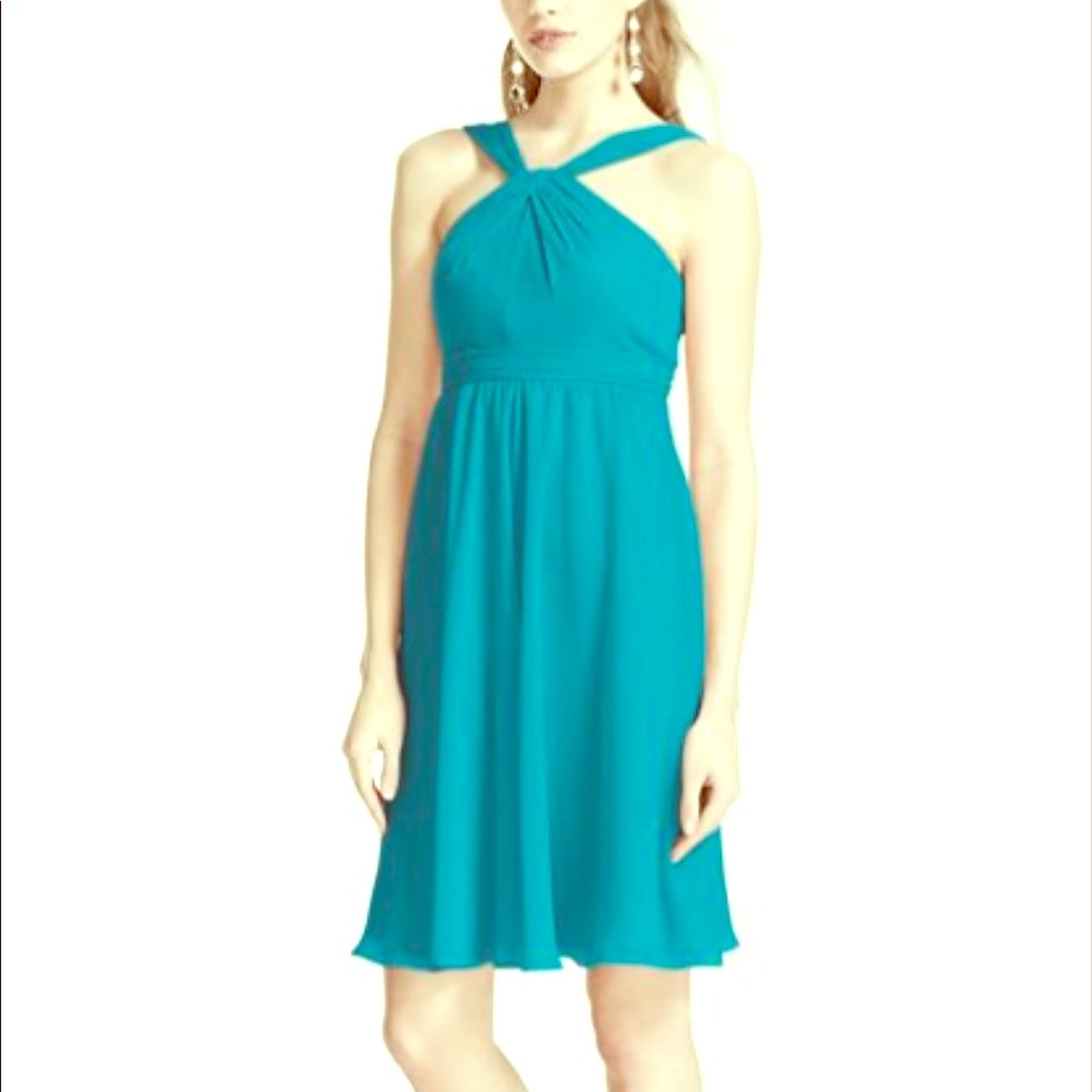 🌺SALE🌺 Davids bridal teal chiffon dress!