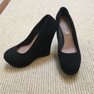 Steve Madden PAMMYY Black Wedges