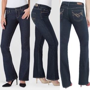 Dark wash Denizen totally shaping boot cut jeans