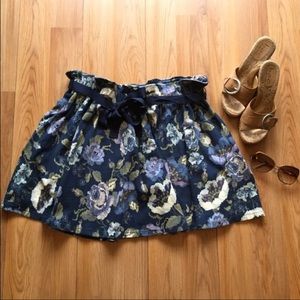 Lauren Conrad Blue Flower Skirt BRAND NEW!!!!