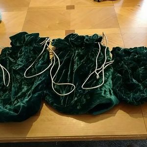 Drawstring santa bags.