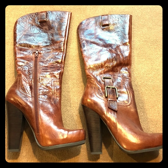 Jessica Simpson 'Hosana' boots, Mahogany- 8.5.