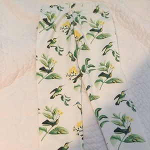 Floral Bird Patterned Pants!