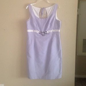 Purple polka dot dress