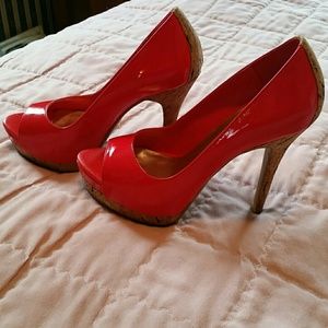 Jessica Simpson Red Open Toe