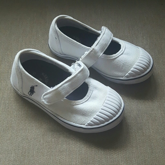 Ralph Lauren Toddler girls white shoes