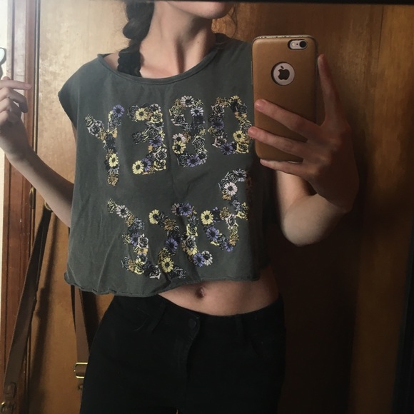 OBEY Floral Crop Top