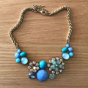 Blue statement necklace