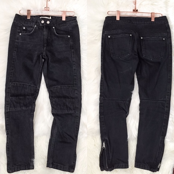 ISABEL MARANT Pour H&M Cotton Moto Skinny Jeans