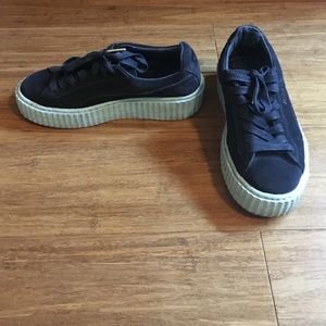 Rihanna Puma Creepers Navy 6