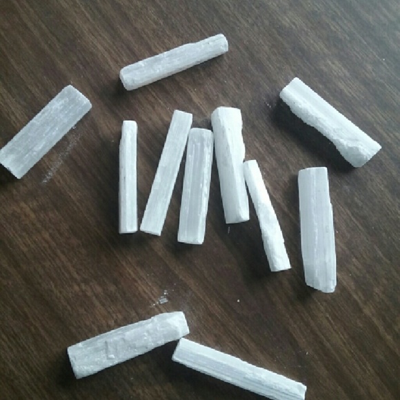 SALE!! 2 Raw Selenite Wands