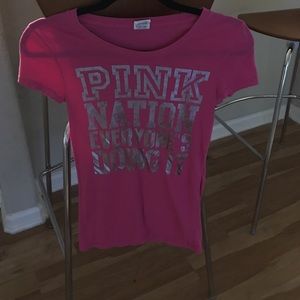 Pink nation top
