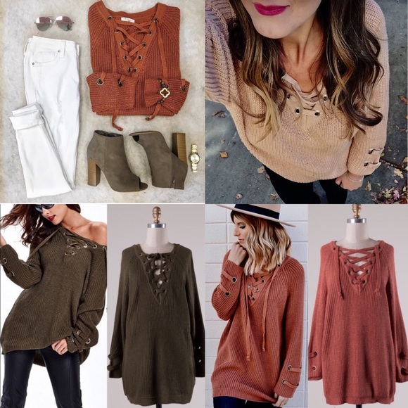 ALIA sweater tunic top DEEP BEIGE - Picture 4 of 4