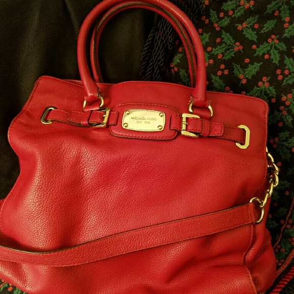 Michael Kors Red leather purse
