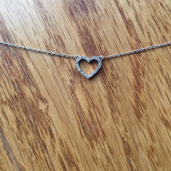 Dainty Sterling Silver Necklace w/ Diamonds