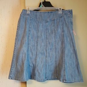 Knee-length Denim Skirt
