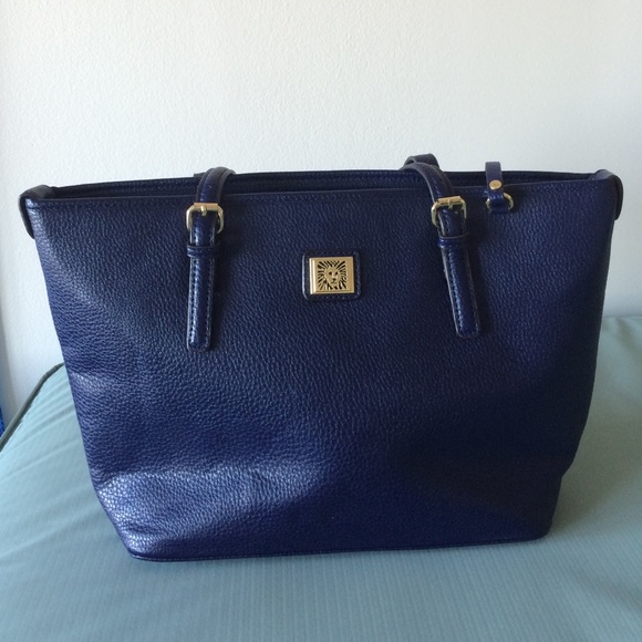 Navy Blue Anne Klein Tote