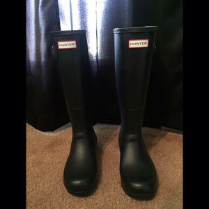 Matte black Hunter Boots
