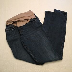 2 indigo blue maternity jeans- reserved