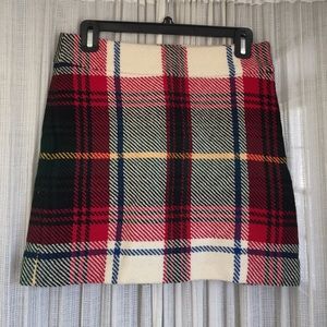 jCrew plaid skirt