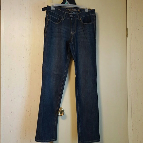 Dark Indigo Straight-leg Jeans